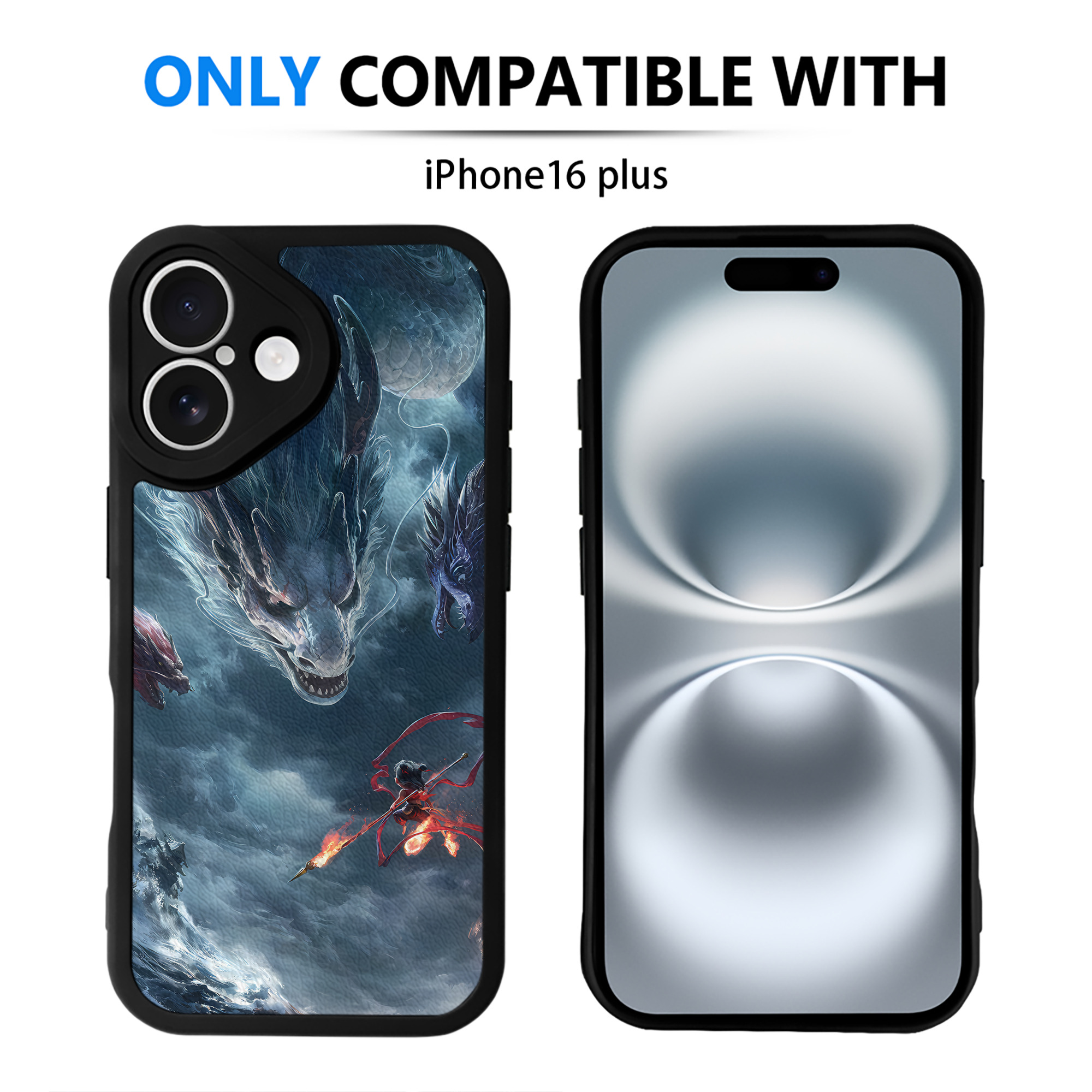 （画像用） Ne Zha 2 ナタ 魔童の大暴れ 【iPhone 16シリーズ対応】シリコンスマホケース（レザー調） 材質：シリコン